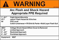 arc flash label